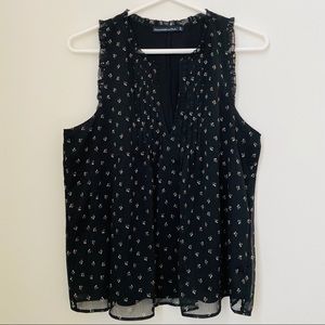 Abercrombie&Fitch Floral Tank - Black